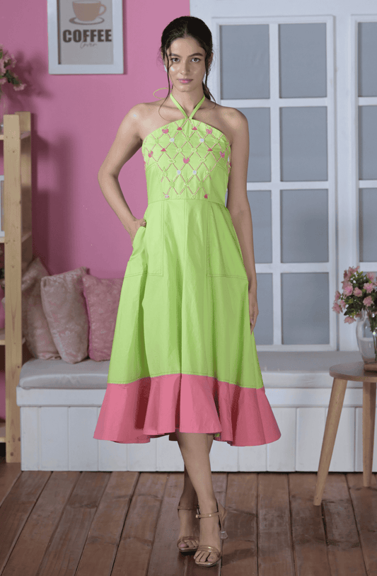 Lime Green Maxi Dress