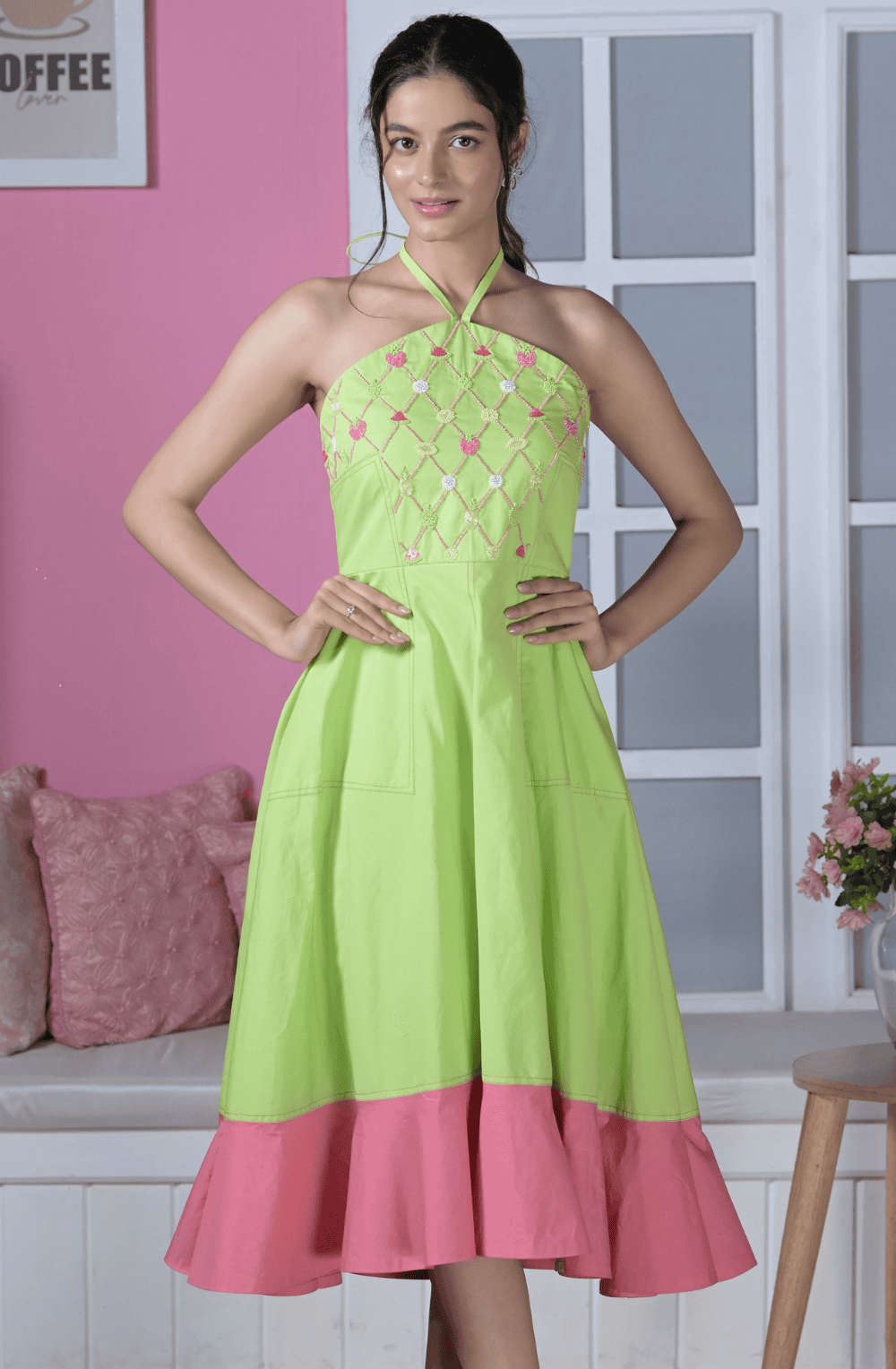Lime Green Maxi Dress