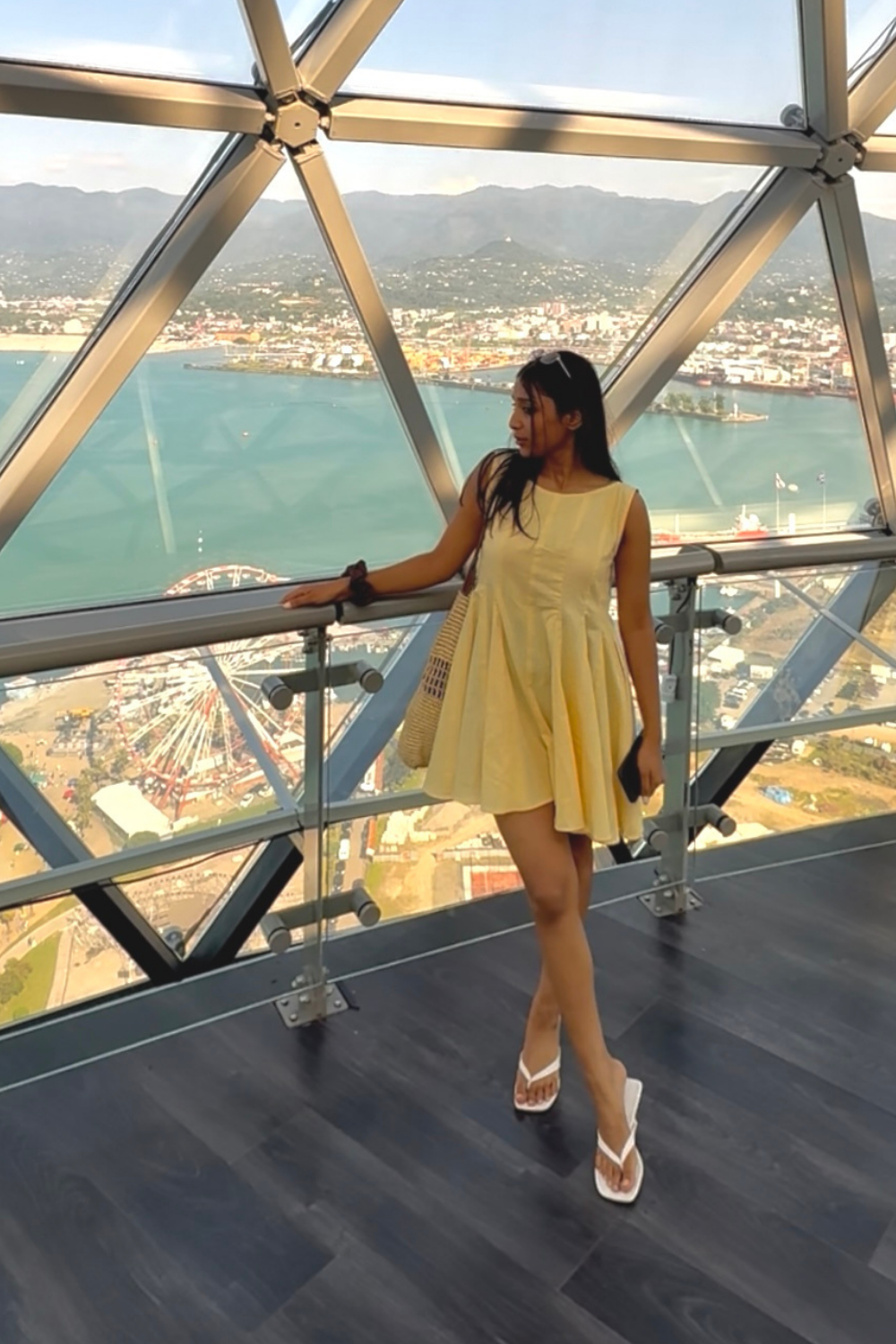 Lemon Cream Romper Dress