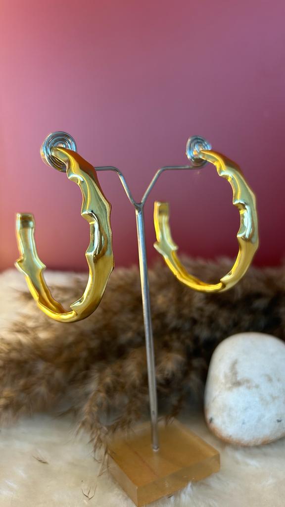 Drip hoop earrings