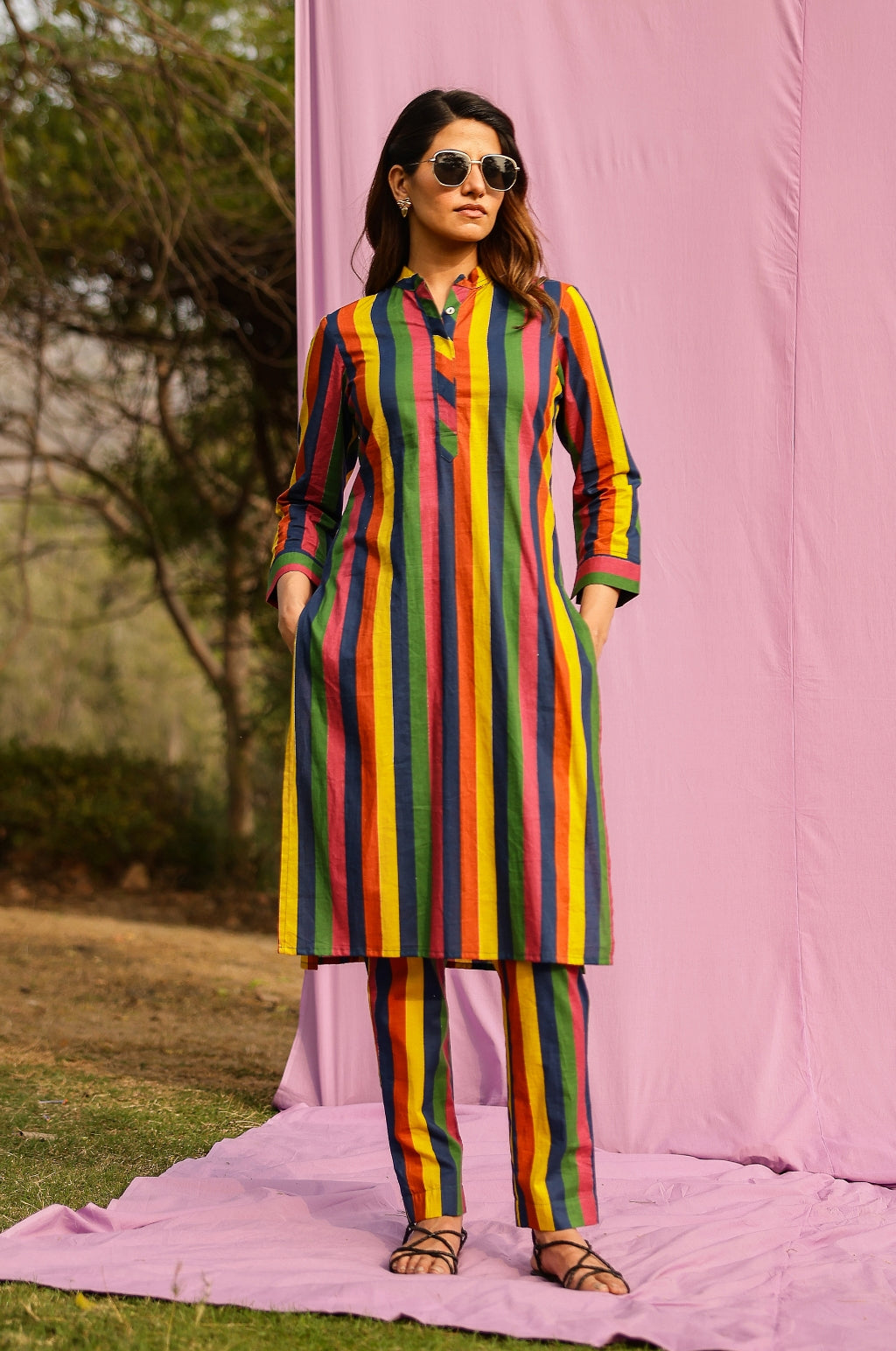 Vibe Check Stripe Co-ord Set
