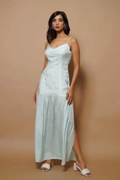 Firozi block print midi