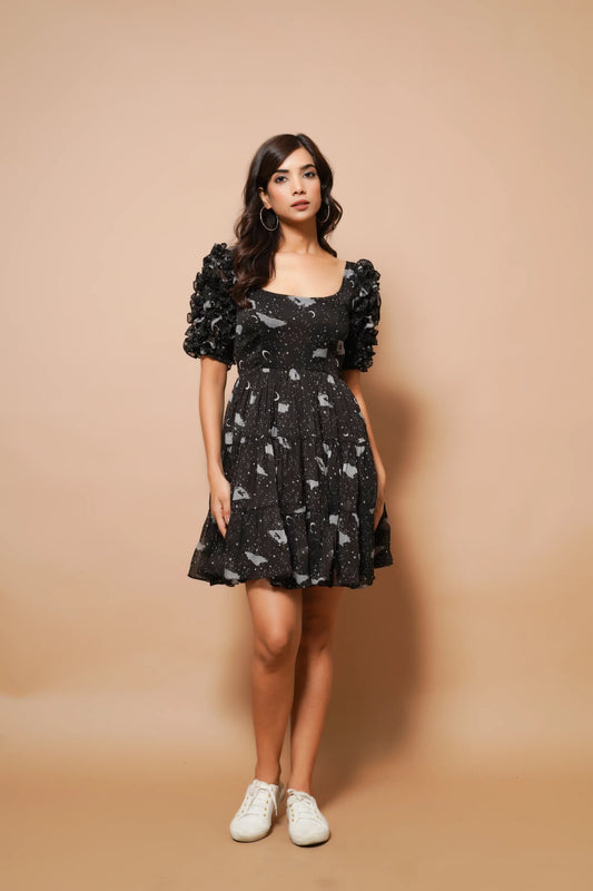Black Organza Mini