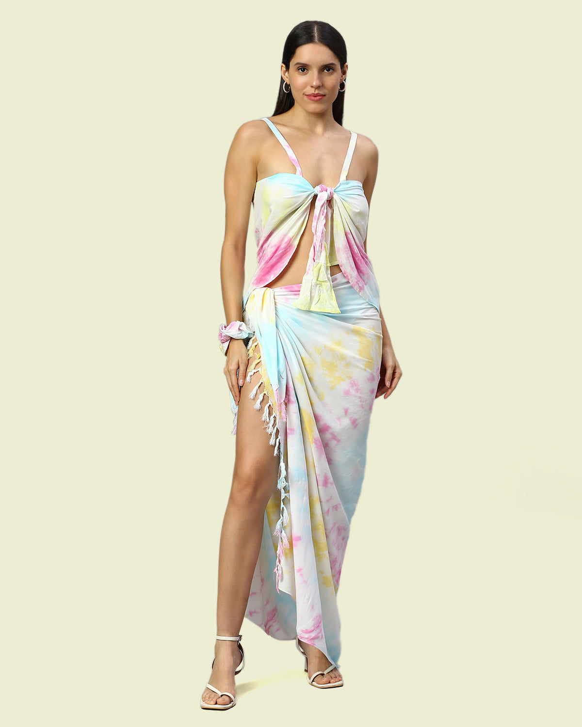 Pink Sarong With Top