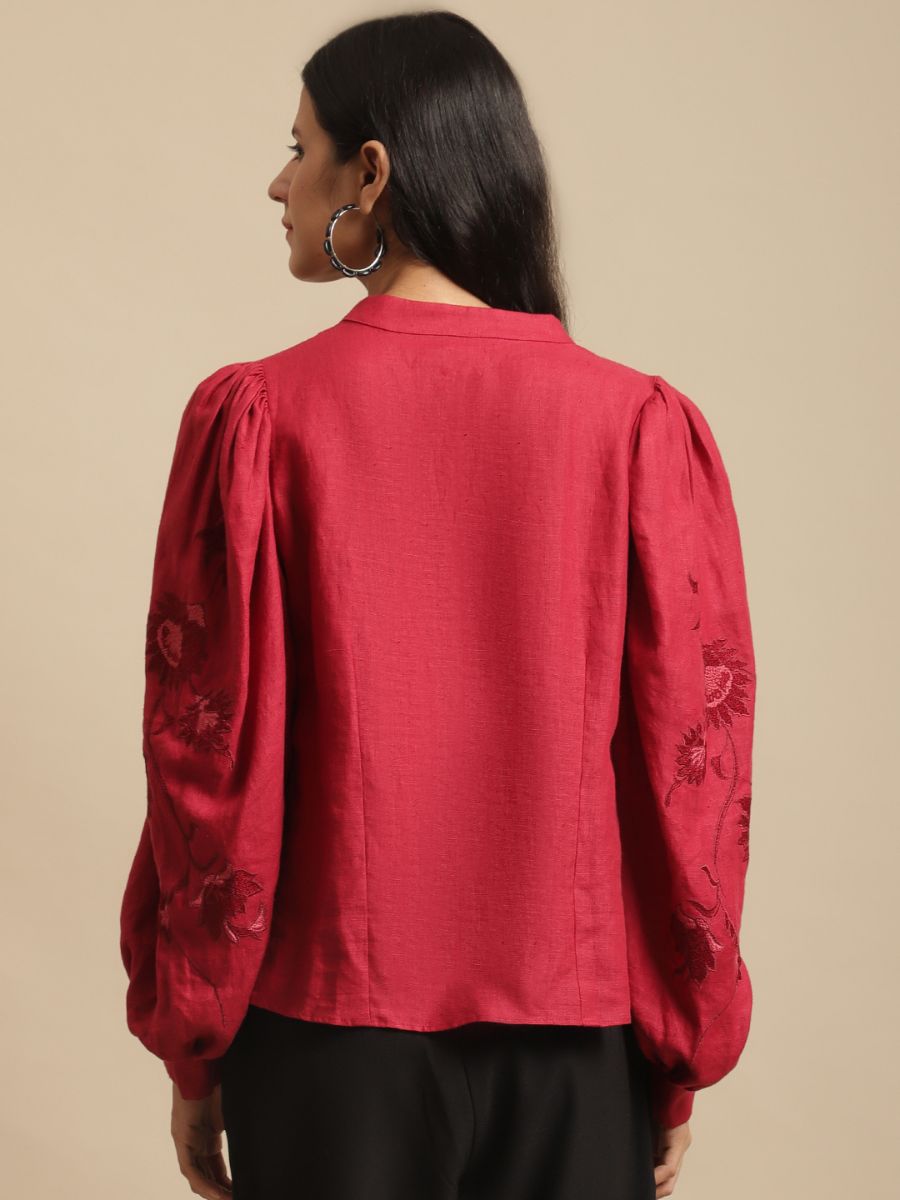 Vivienne Hemp Top Red