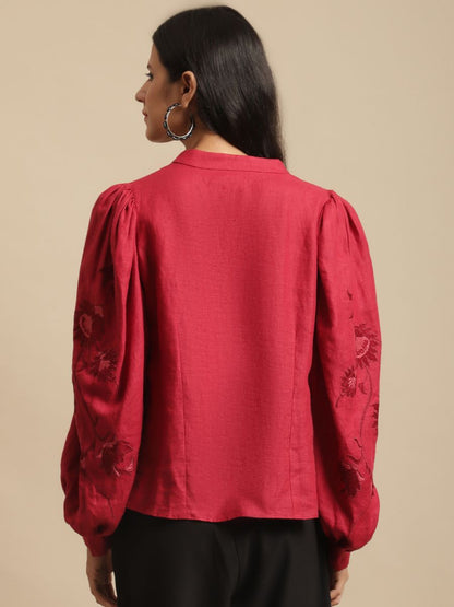 Vivienne Hemp Top Red