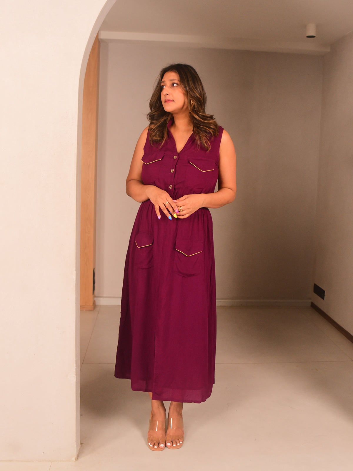 Isa Button Down Dress
