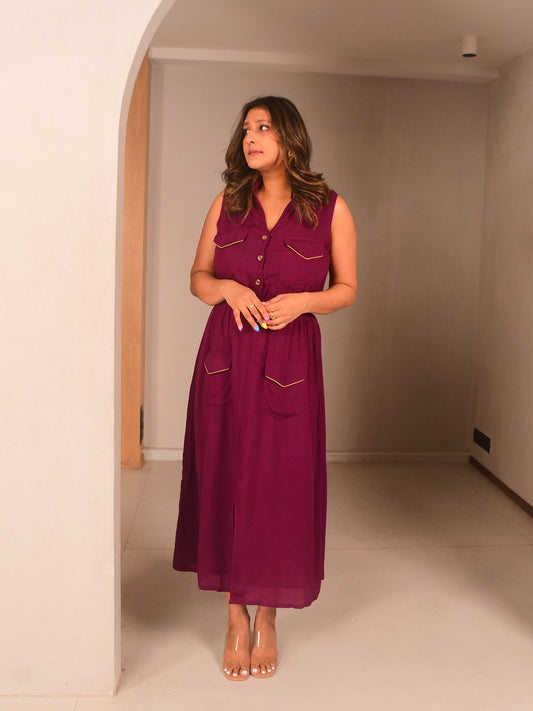 Isa Button Down Dress
