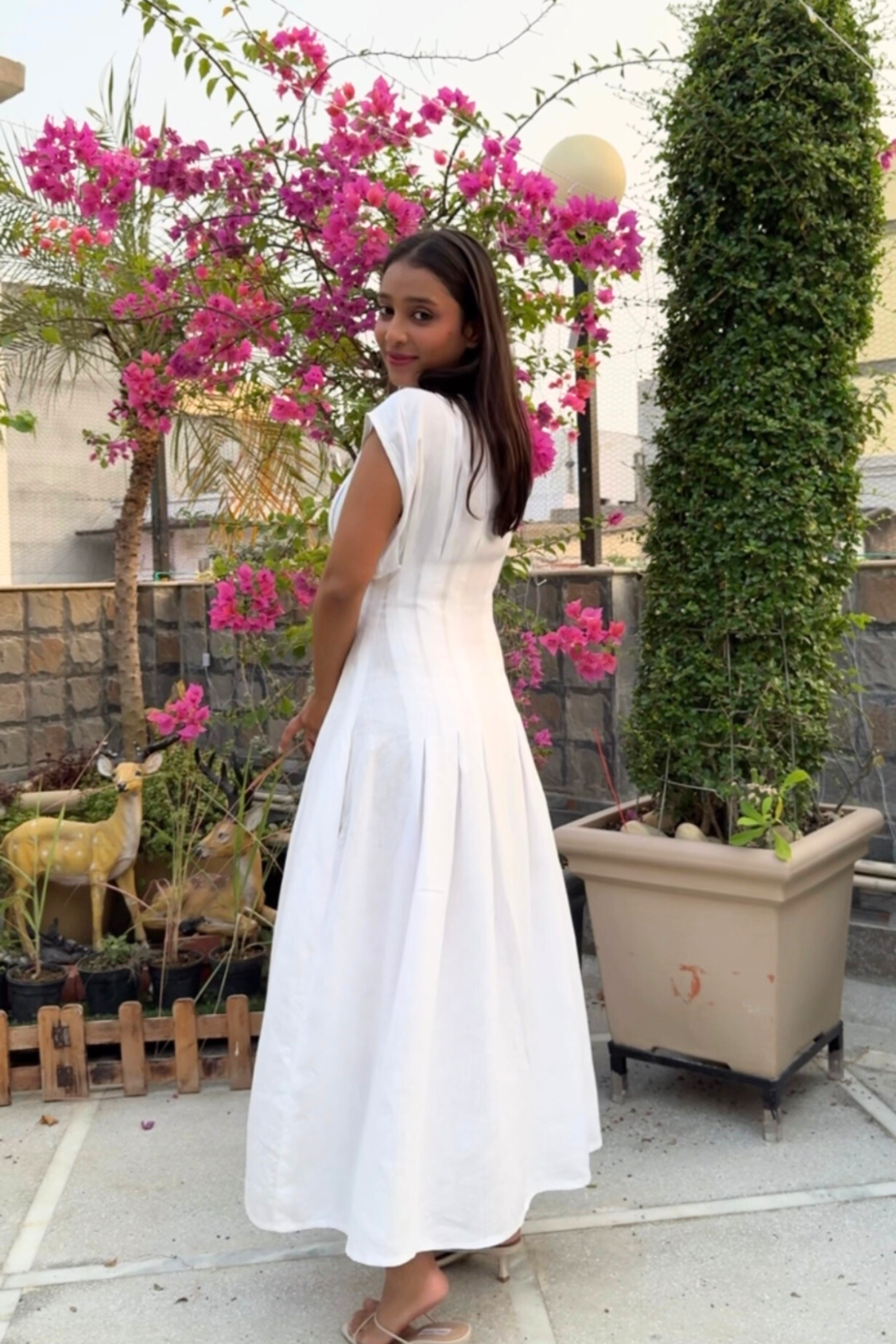 White Wookie Midi Dress