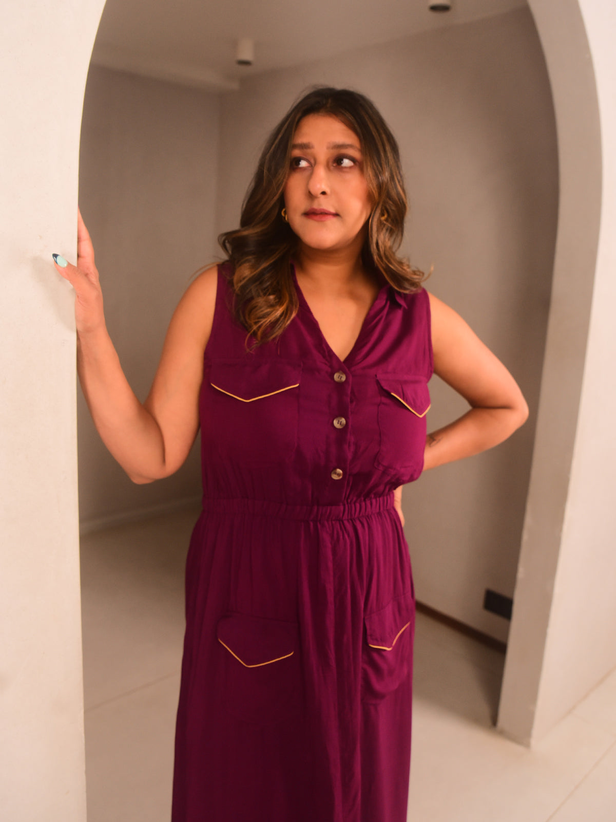 Isa Button Down Dress