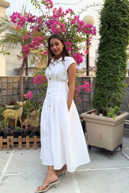 White Wookie Midi Dress