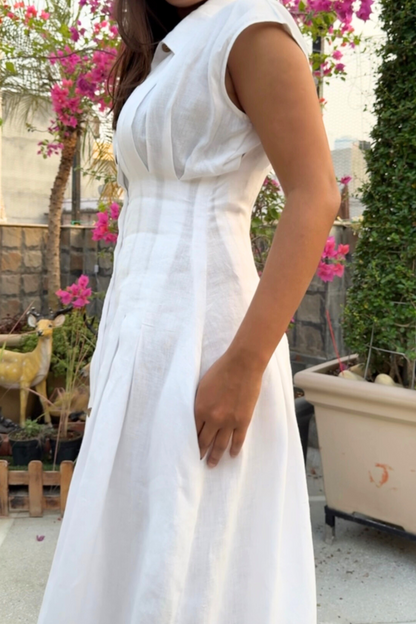 White Wookie Midi Dress
