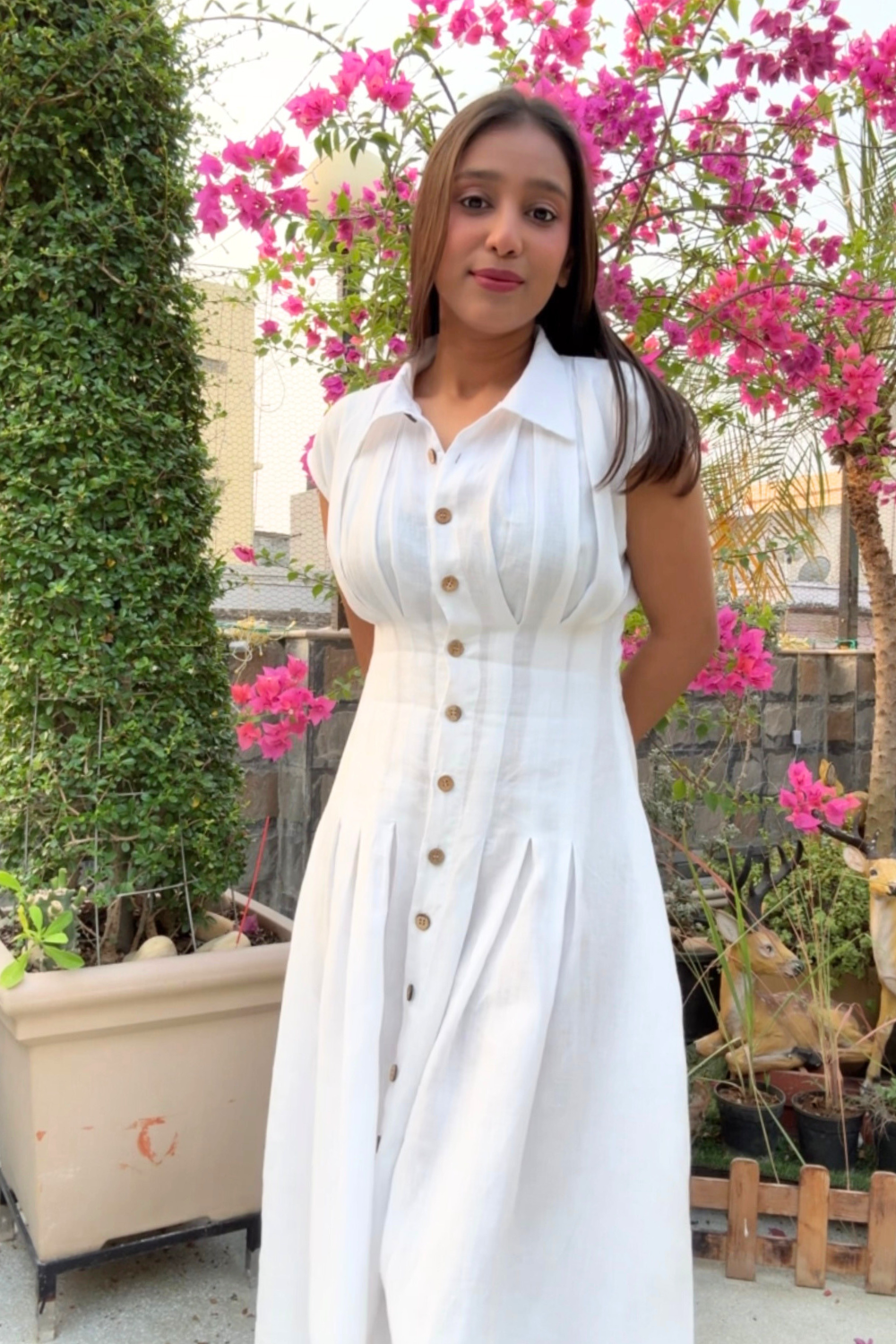 White Wookie Midi Dress