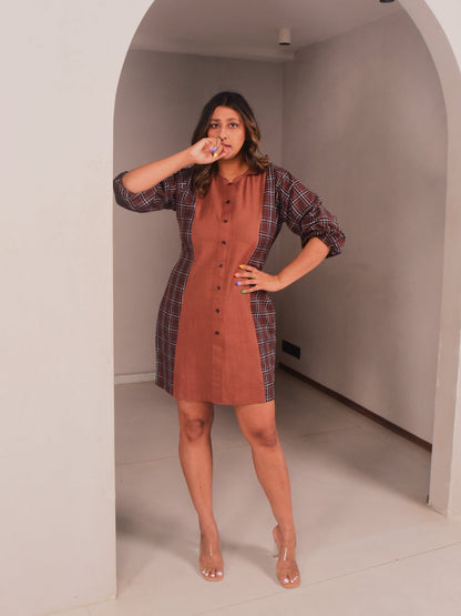 Rae Checks Short Dress