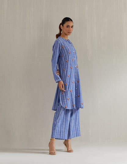 Blue Stripe Tunic with Pant