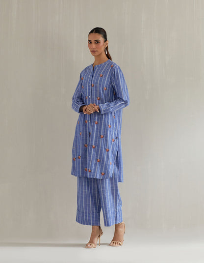 Blue Stripe Tunic with Pant