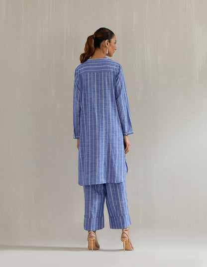 Blue Stripe Tunic with Pant