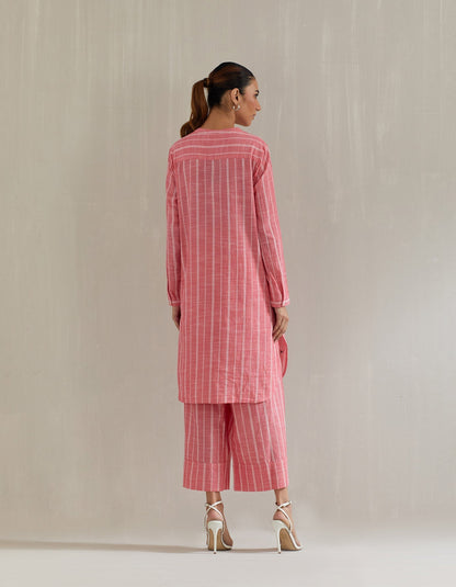 Pink Stripe Tunic with Pant