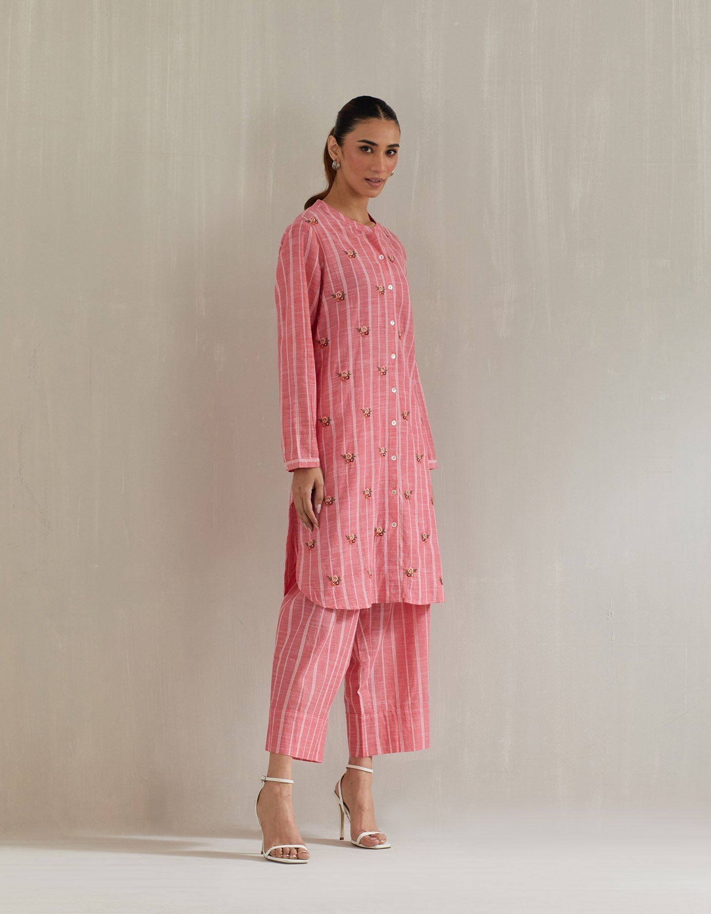 Pink Stripe Tunic with Pant