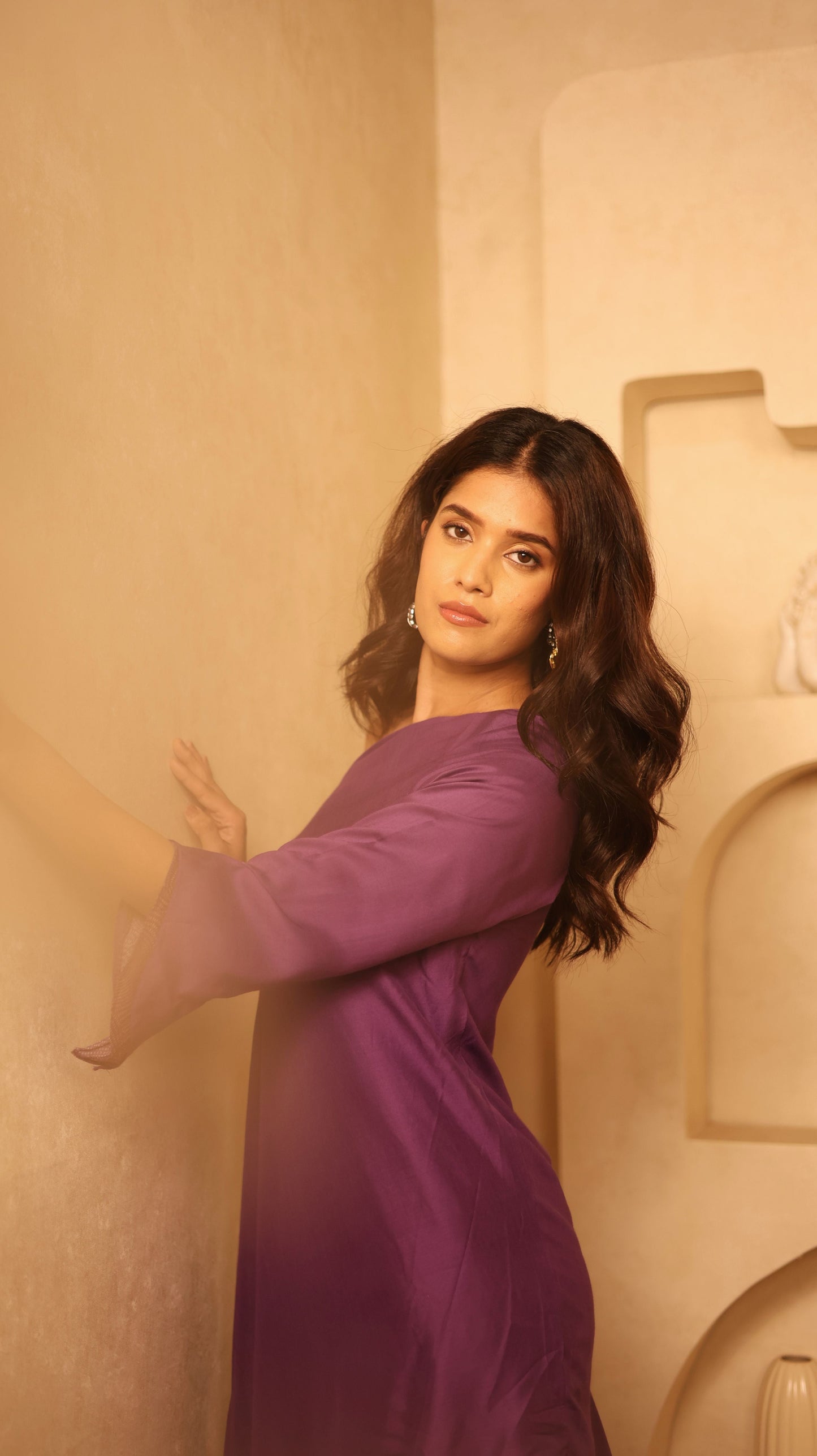 Stardust Violet One Shoulder Dress