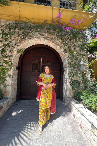 ADAKARI COTTON STRAIGHT SUIT SET