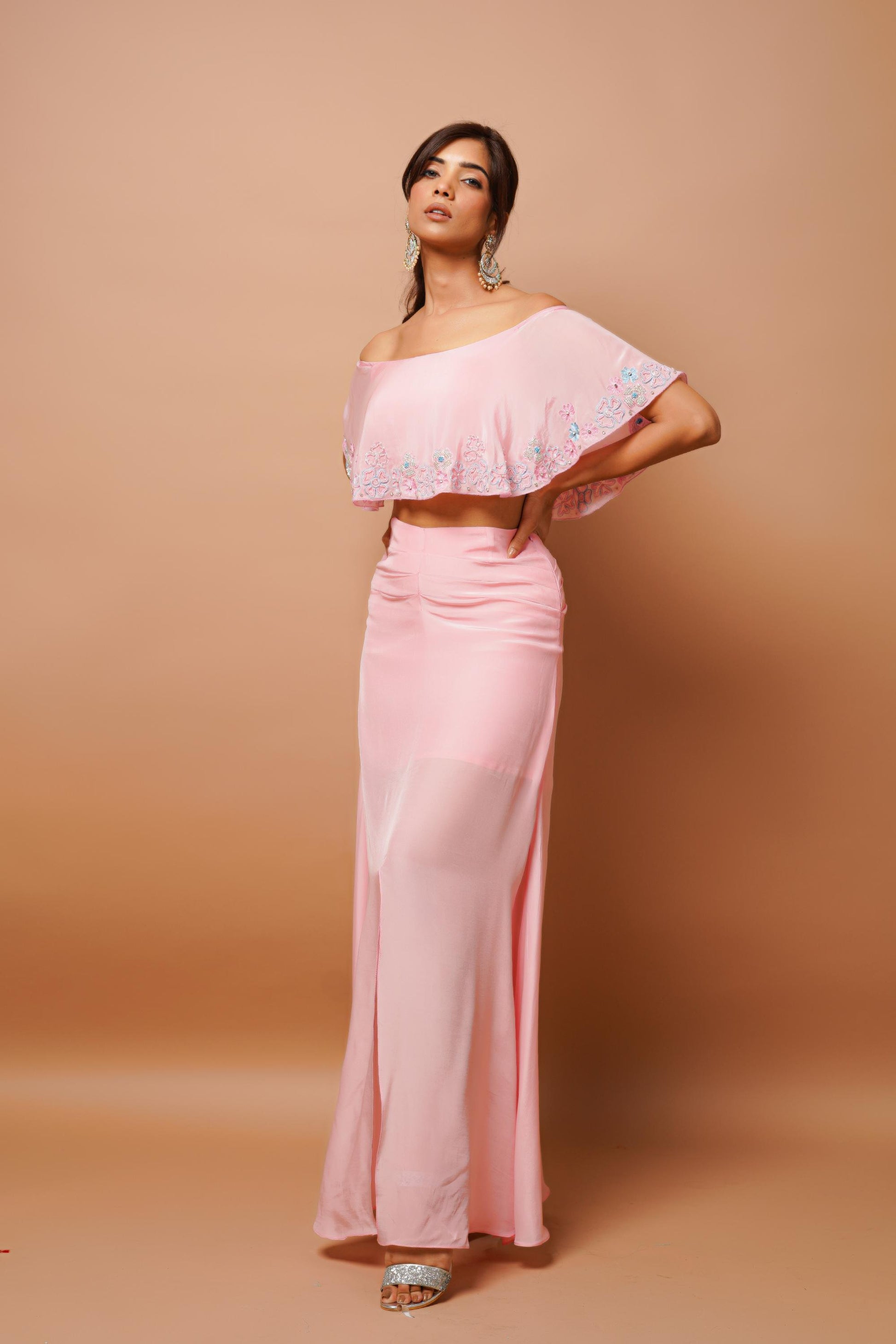 baby pink cape indo set Image2