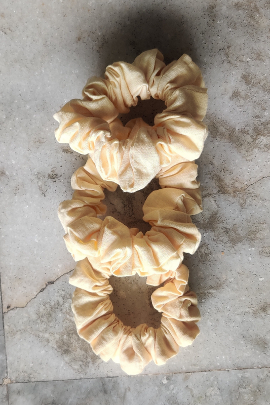 Butter Yellow Hemp Scrunchie