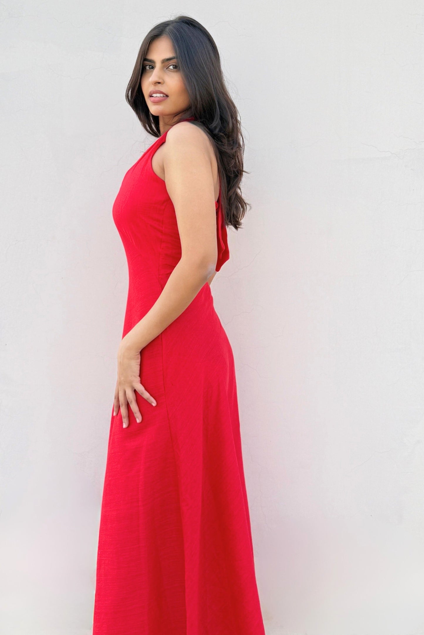 Scarlet Halter Maxi Dress