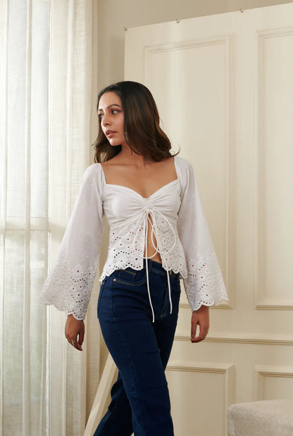 Bella Chikankari Top