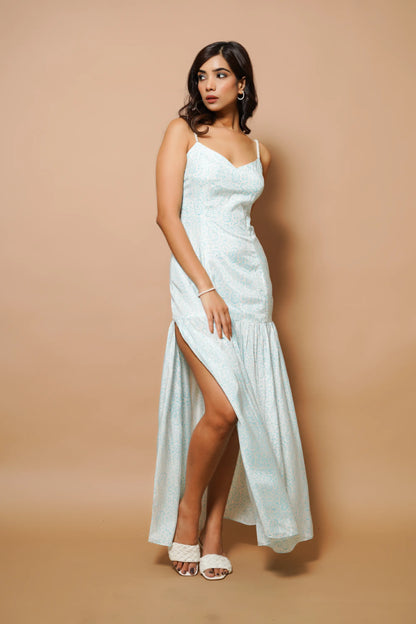 Firozi block print midi