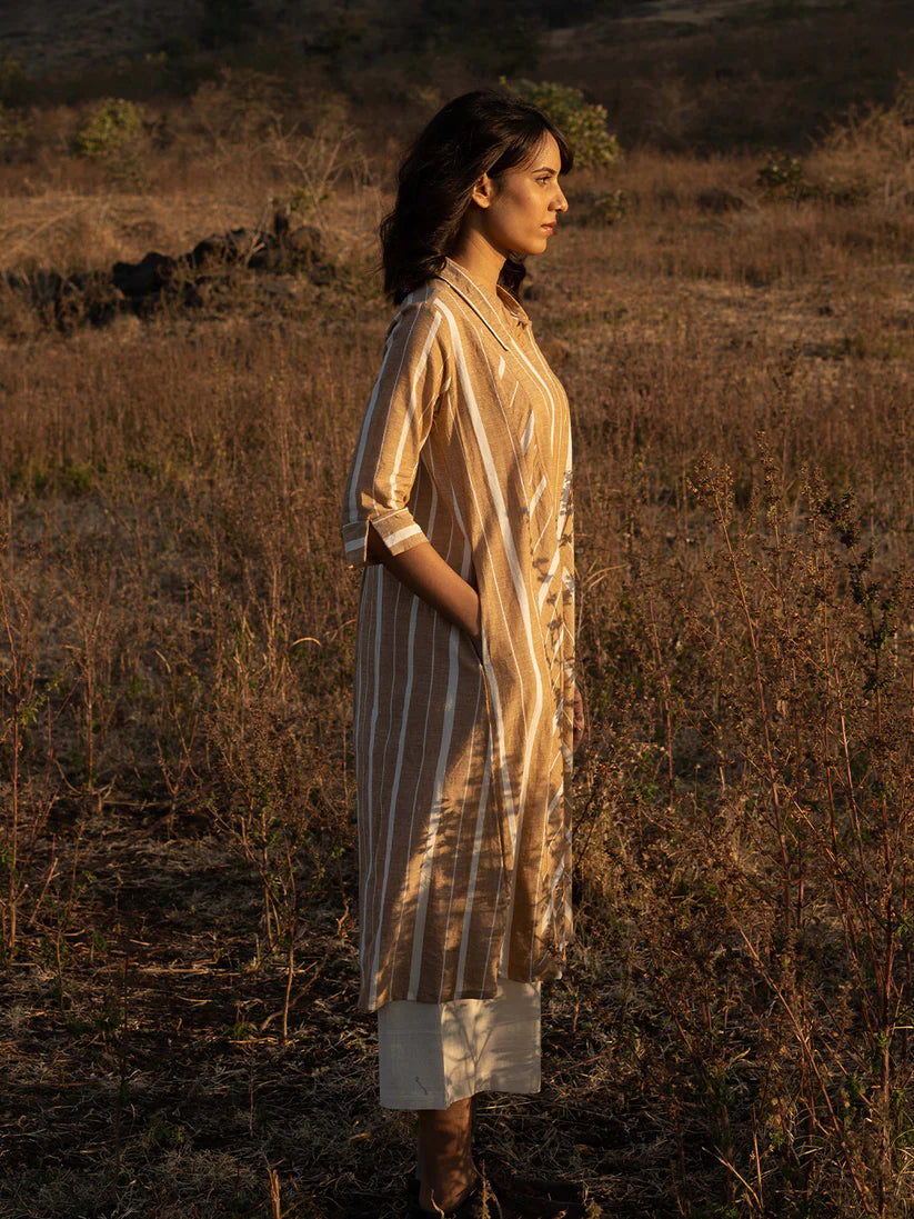 Dry Grass Kurta Set