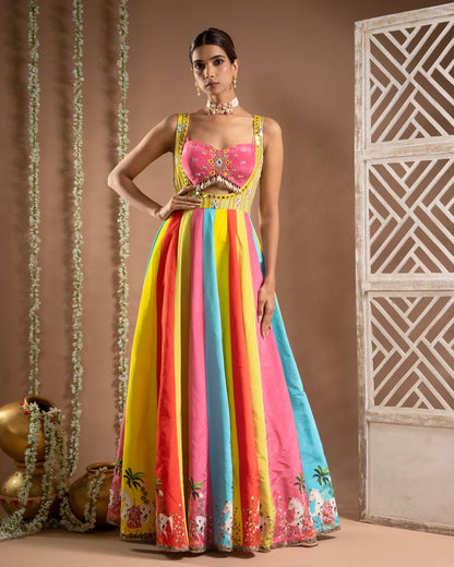 Horse Print Indo Dress  (Set of 2)