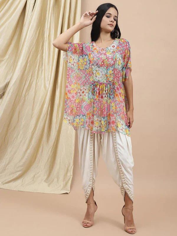 Lemon Burst Kaftan Top