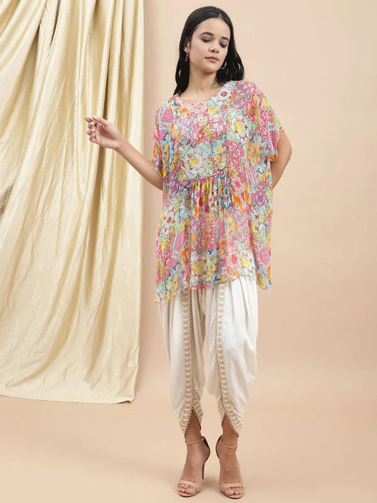 Lemon Burst Kaftan Top