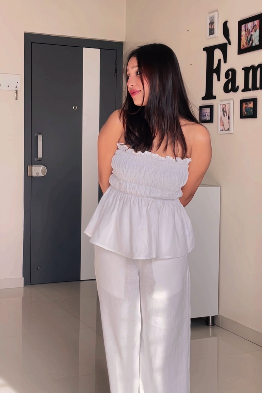 White Gelato Top & Pants Set