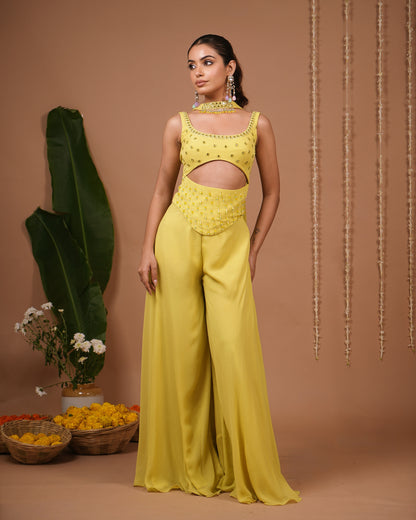 Lime Georgette Indo Set (Set of 3)