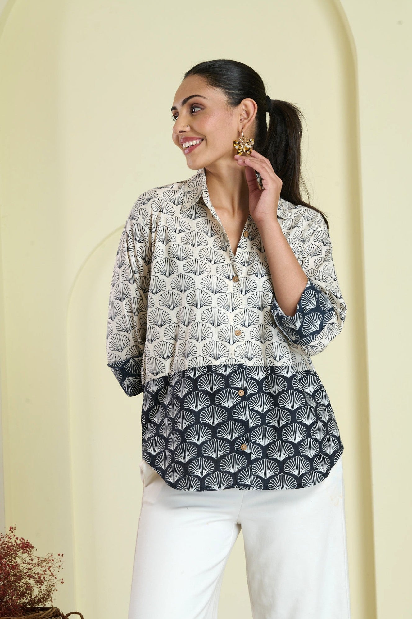 Two Tone Shell Shirt