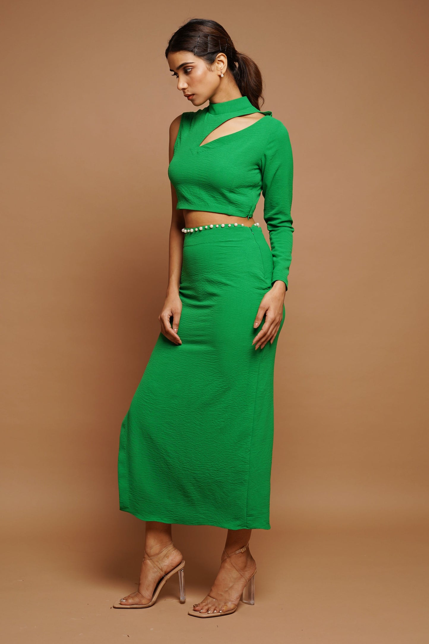 Green Cut-Out Co-ord (Set of 2)