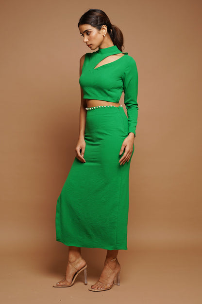 Green Cut-Out Co-ord (Set of 2)
