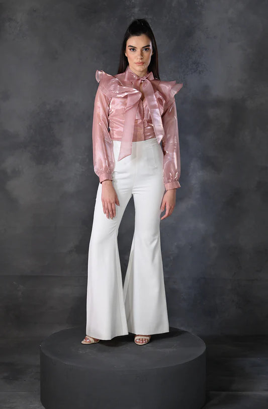 Rose Gold Ruffle Shirt