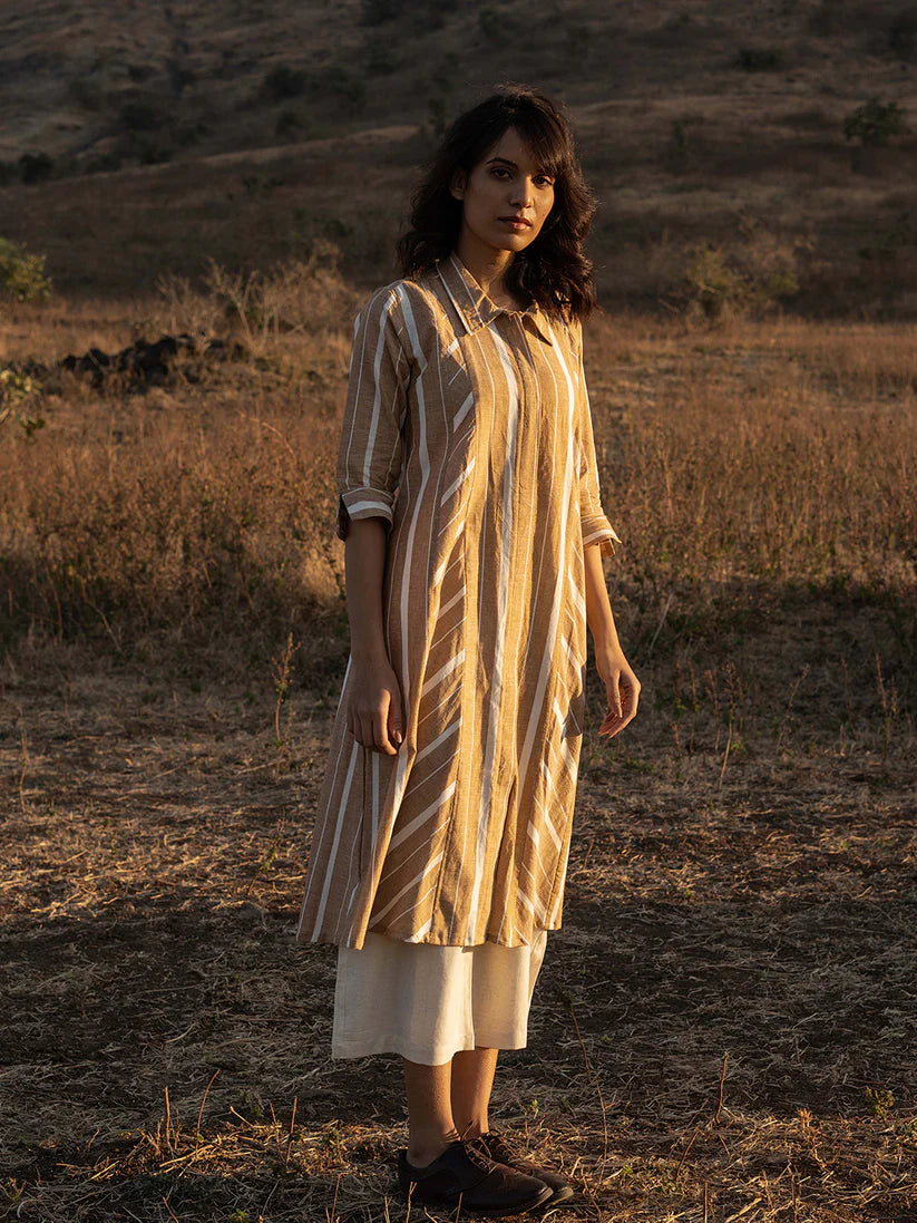 Dry Grass Kurta Set