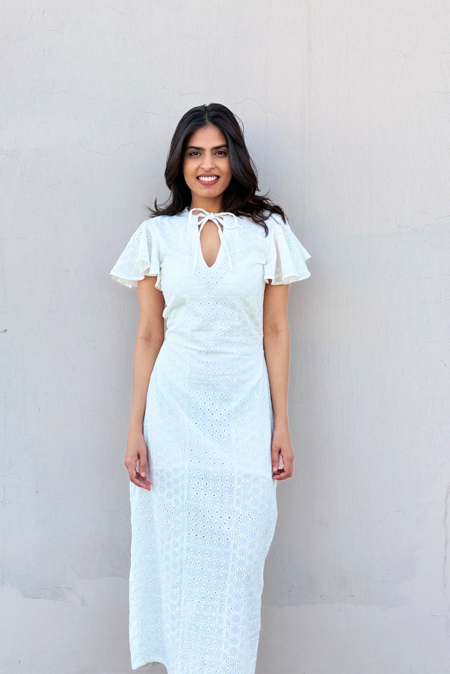 Santorini White Dress