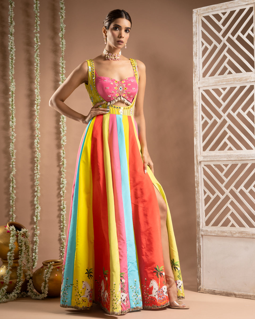 Horse Print Indo Dress  (Set of 2)