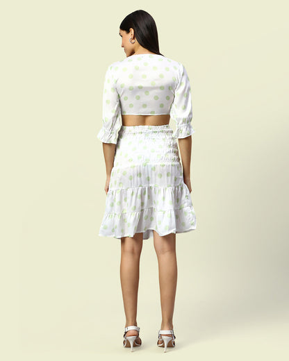 Polka Dot Skirt Co-Ord Set Women