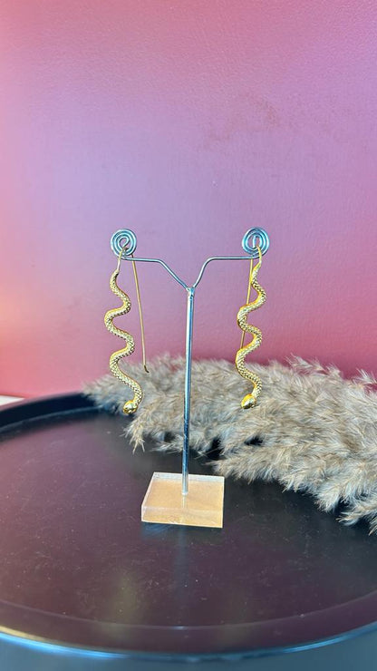 Slimy snake earrings