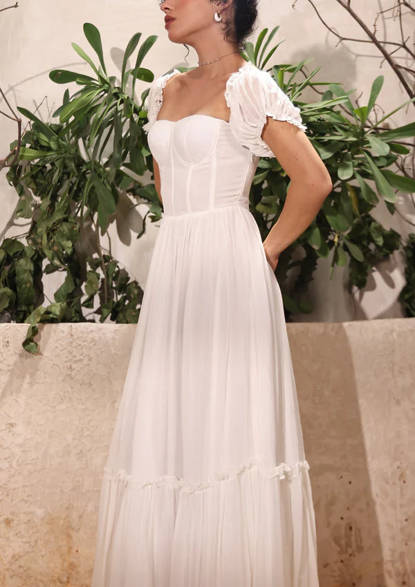 Theresa White Dress