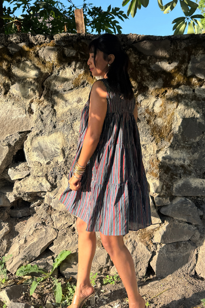 Midnight Ajrakh Dress