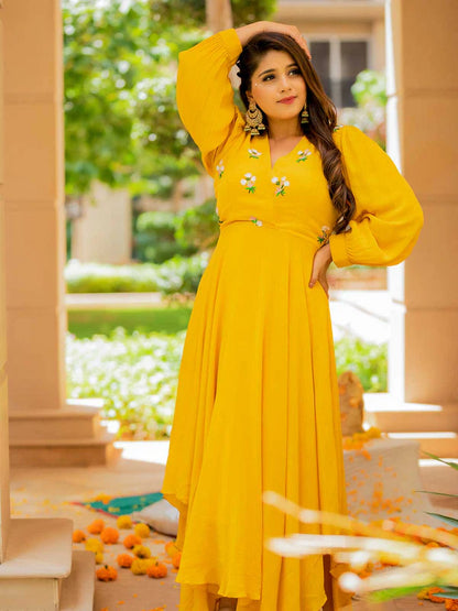 Ewoke Yellow Maxi Dress