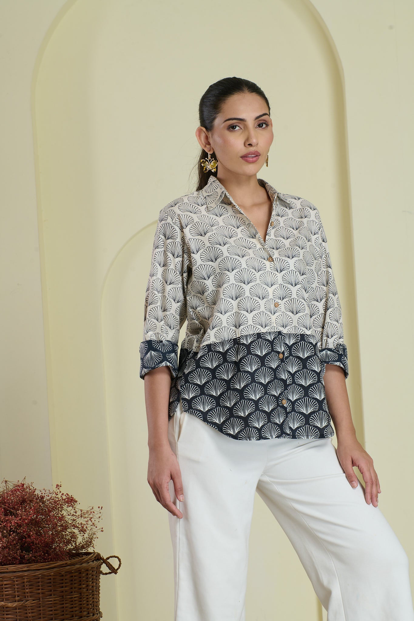 Two Tone Shell Shirt