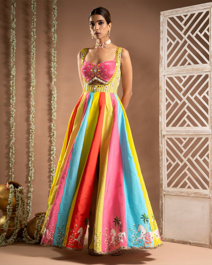 Horse Print Indo Dress  (Set of 2)